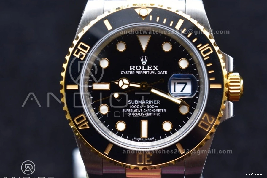 King1:1 1131 Edition Black 116613 904L Best Submariner LN YG SS Ceramic Steel EasyMatch 0224